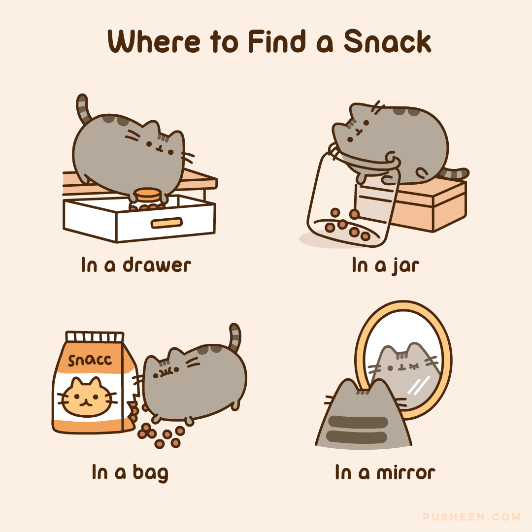 Pusheen Where to Find a Snack